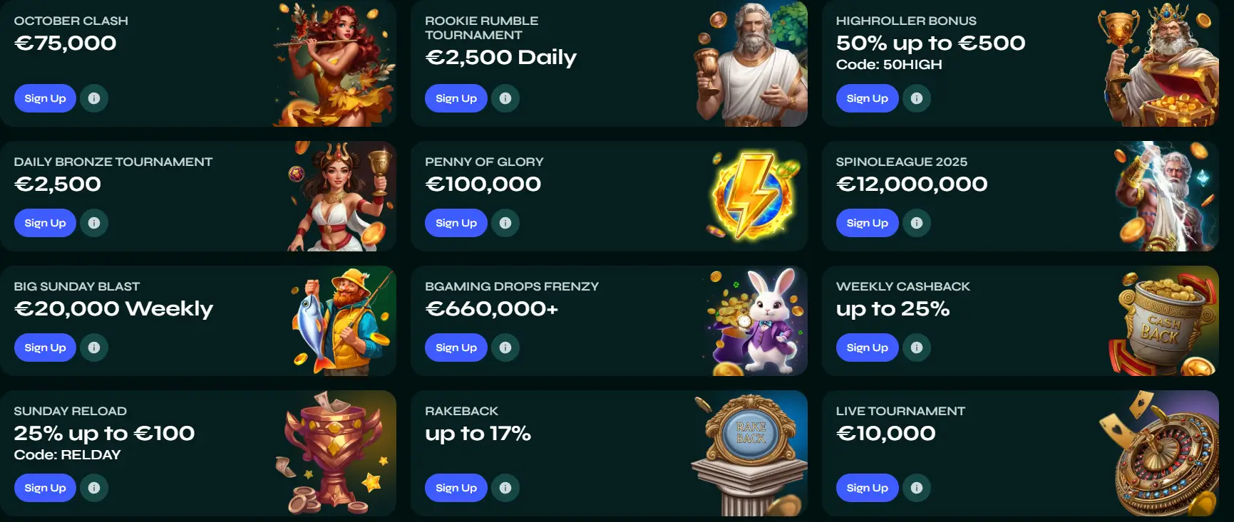 Savaspin Casino official site showing tournaments, bonuses, and cashback offers
